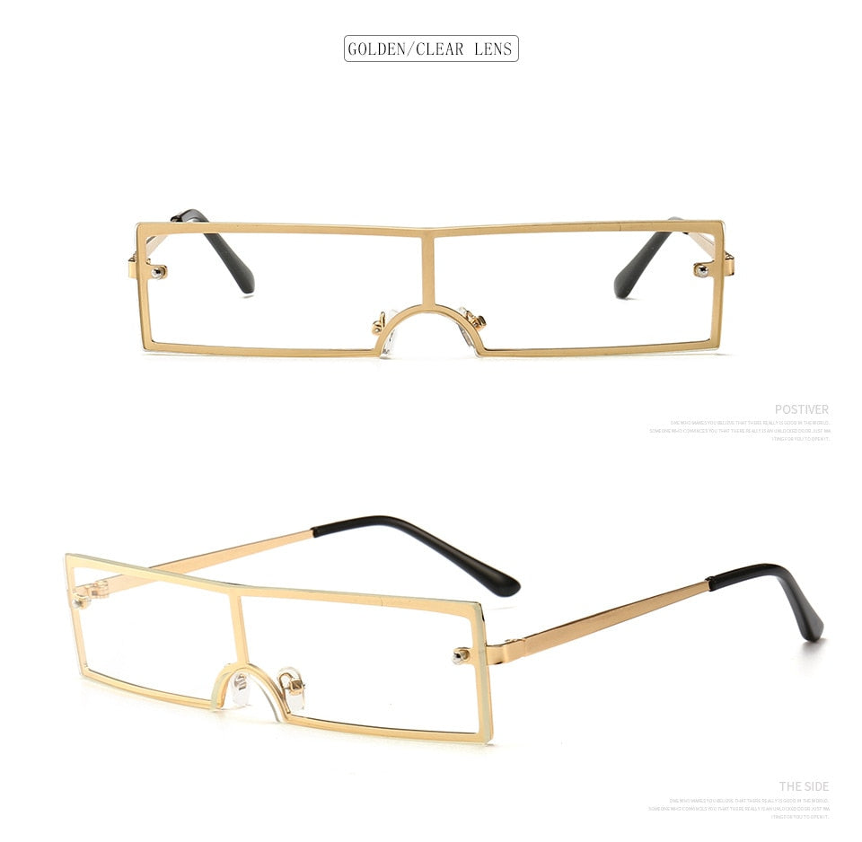 Rimless Sunglasses "SlimShades". Ultra Spiffy Unisex Shades. WickedYo